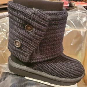 NiB Ugg Australia kid's Cardy black boot size 10